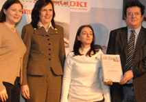 Ein Sonderpreis für Barrierefreiheit ging an Irene Vogel, Britta Wagner und Klaus Höckner, Hilfsgemeinschaft der Blinden und Sehschwachen.