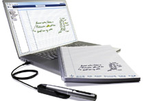 Smarte Lösung: Handschriftliche Notizen landen im Handumdrehen auf dem Notebook.