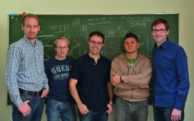 Das commendo-Team Michael Schrotter, Christian Andrich, Andreas Töscher, Michael Jahrer und Georg Preßler.