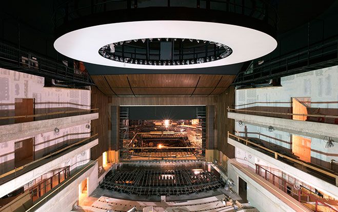 Die neue Drehbühne im Linzer Musiktheather verspricht wirtschaftliche Effizienz bei größtmöglicher Inszenierungsfreiheit. 