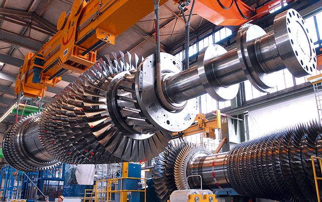 Die Gasturbine SGT5-8000H erreicht in Verbindung mit einer Dampfturbine einen Wirkungsgrad von mehr als 60 Prozent. Die Anlage kann mit 545 Megawatt Leistung eine Stadt mit drei Millionen Einwohnern mit Strom versorgen.