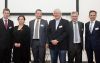 ARA-Vorstand Christoph Scharff (re.) mit den Podiumsdiskutanten Christian Holzer, Anne Baum-Rudischhauser, Martin Dupal,  Walter Scharf und Stephan Schwarzer. Foto: Milena Krobath