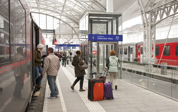 Der Salzburger Hauptbahnhof