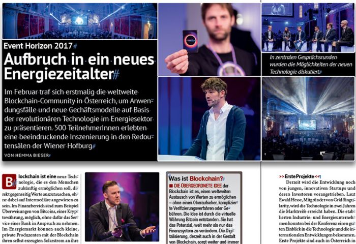 Bild unten: Ewald Hesse, Grid Singularity, sieht Blockchain-Technologie in zwei Jahren marktreif.