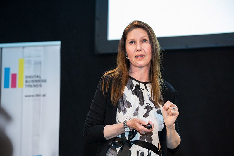 Petra Hauser, Exponential Business Hub, bei der Veranstaltung „Digital Business Trends“ (DBT) im Mai in Wien.