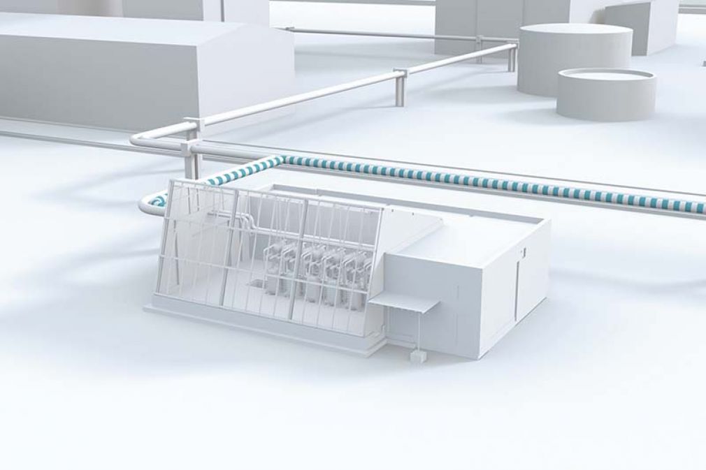 Foto: Die Anlage produziert 1.200 Kubikmeter Wasserstoff pro Stunde. Ein Wirkungsgrad von 80 Prozent wird angestrebt.