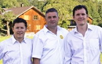 Stephan Ohn, Hermann Metzler und Dietmar Hohn vertreiben hochwertigen Alpenkäse über eine vorbildlich umgesetze Onlineplattform.