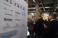 Rohde &amp; Schwarz Cybersecurity präsentierte auf der Messe den Netzwerkverschlüsseler der "R&amp;S SITLine"-Familie.