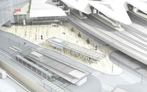 Nach dem berühmten Rautendach zeichnet die Unger Steel Group jetzt auch für die Überdachung des Vorplatzes Nord-West am neuen Wiener Hauptbahnhof verantwortlich.