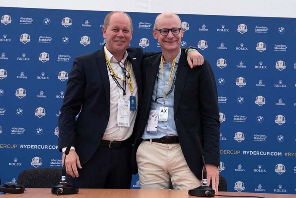 Foto: Für Mortem Illum, Aruba, und HPE-Frankreich-Chef Gilles Thiebaut unterstreicht der WiFi-Bedarf der European Tour die Digitalisierung des Sports.