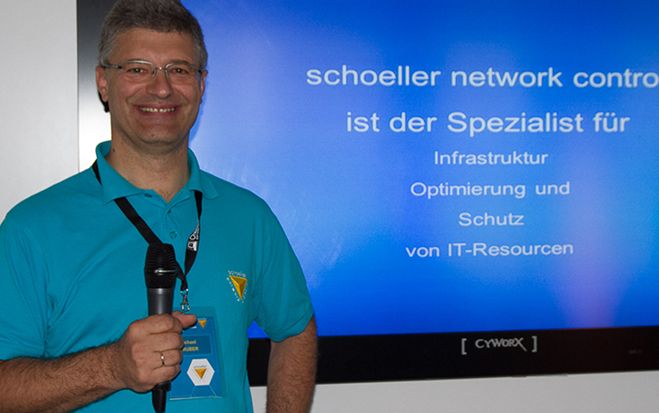 "Neun von zehn Unternehmen setzen mobile Geräte bereits im Geschäftsalltag ein. Nur wenige verfügen über Richtlinien für den sicheren Umgang mit Smartphones und Tablet-Devices", warnt Michael Gruber, schoeller network control.