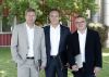 Prokurist und Baumeister Peter Urban, Geschäftsführer Thomas Ennsberger und Prokurist Günter Reisinger bei der 40-Jahr-Feier von PEM Buildings.