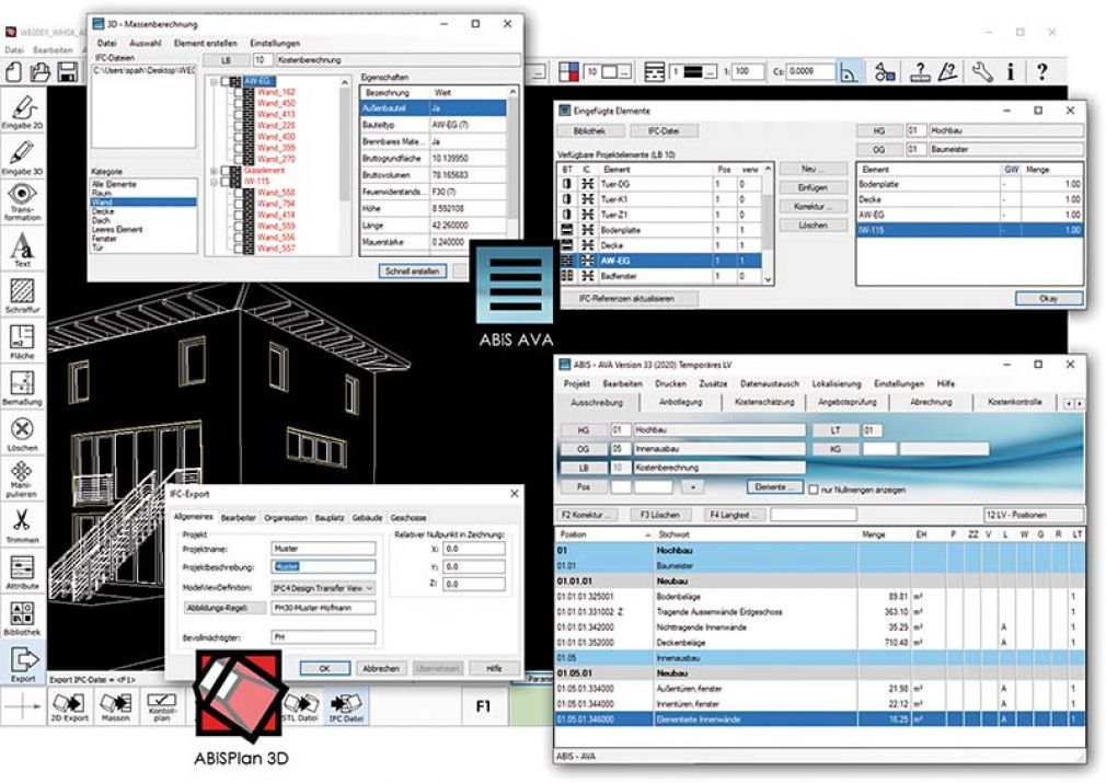 Kostenschätzung aus CAD-Entwurf