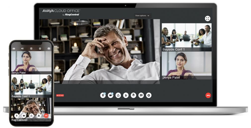 Die Videokonferenz ist bei Avaya auch über den Browser nutzbar.