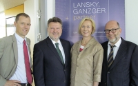 Thomas Madreiter, Michael Ludwig, Gabriele Domschitz und Gabriel Lansky beim ersten LGP Smart City Talk. 