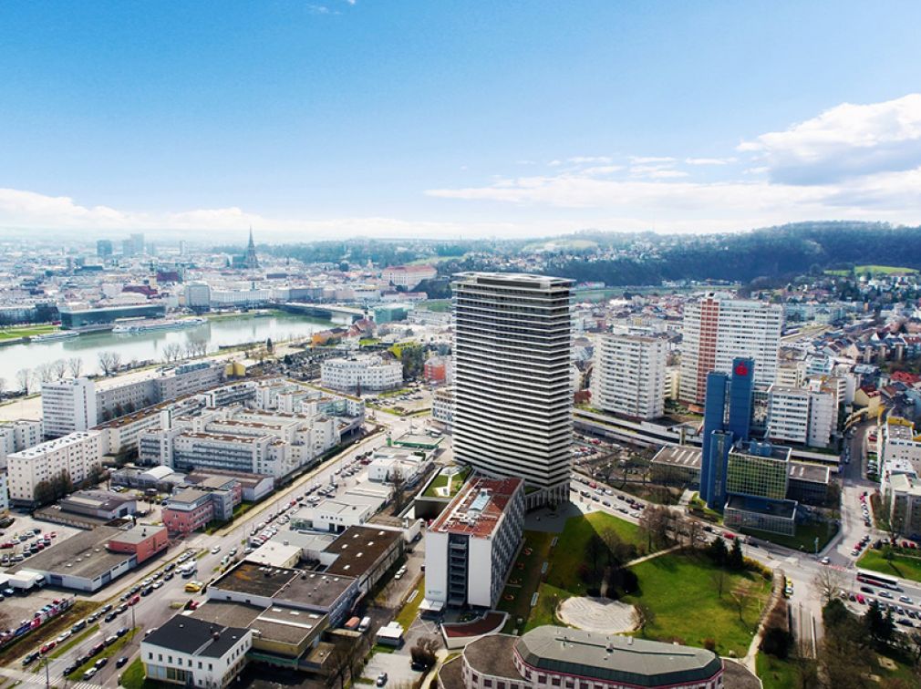 Visualisierung Bruckner Tower Linz (cldesign Steyregg)