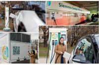 Stromspeicher und unterschiedliche Ladelösungen am Siemens-Gelände. Die in das Microgrid eingebundenen PV-Anlagen decken bis zu 8 % der Anschlussleistung des Standortes in Wien.
