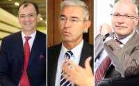 vlnr: Erich Wiesner (Wiehag), Peter Giffinger (Rigips) und Meinolf Funkenmeier (Teckentrup) verraten, wie Nachhaltigkeit in ihrem Unternehmen erfolgreich funktioniert.