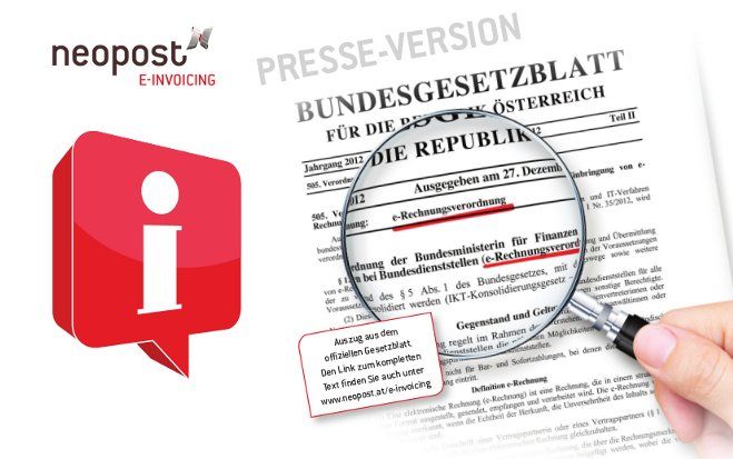 Neopost e-invoicing: Ab Januar 2014 sind alle Vertragspartner verpflichtet, E-Rechnungen auszustellen und zu übermitteln.