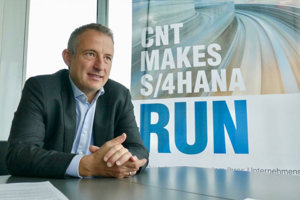 Bild: »Cloud-Services sind eine ideale Ergänzung zur neuen SAP-Software-Generation S/4HANA«, schwärmt CNT-Vorstand Andreas Dörner. (Bilder: CNT, Fotodienst/Wilfried Seywald)