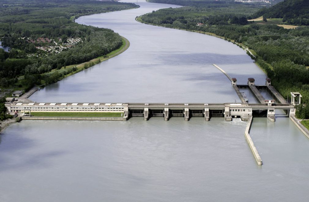 Laufkraftwerk Abwinden-Asten von Verbund. Foto: Verbund