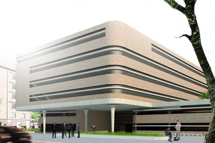Das neue Biologiezentrum der Universität Wien im dritten Wiener Gemeindebezirk.   