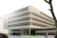 Das neue Biologiezentrum der Universität Wien im dritten Wiener Gemeindebezirk.   