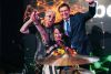 Foto: P!NK-Drummer Mark Schulman, SAP Österreich-Geschäftsführer Christoph Kränkl und puls4-Moderatorin Isabella Richtar.