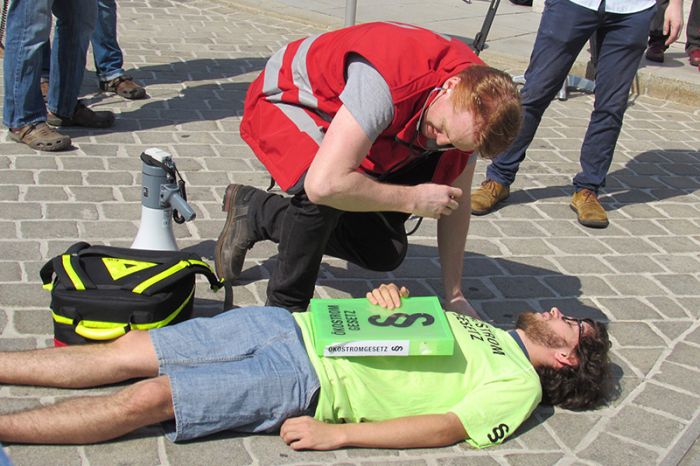 Patient Ökostromgesetz: Aktionismus für die schnellere Behandlung der kleinen Novelle vor dem Parlament.