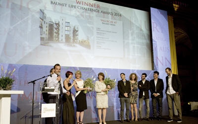 Die Jury kürte einstimmig das Mehrfamilien-Wohnobjekt »Vallecas 47« des Architekten Untercio in Madrid/Spanien zum Gesamtsieger und damit zum Baumit Challenge Gewinner.