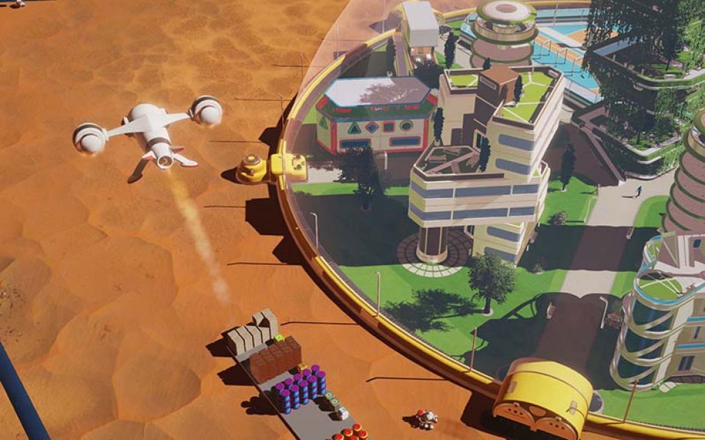 Foto: Die Versorgung mit Sauerstoff, Wasser und Energie ist der Schlüssel, wenn es gilt, bei »Surviving Mars« die eigene Kolonie aus dem roten Staub zu erheben.