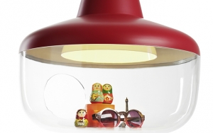 Die Lampe mit dem gewissen Etwas: Im befüllbaren Innenraum haben die allerliebsten Kleinigkeiten einen besonderen Platz.