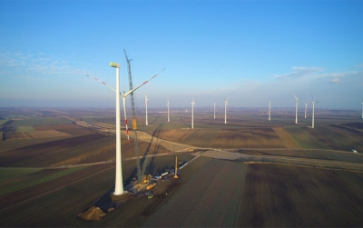 Windpark GHW Rannersdorf II in Vollbetrieb