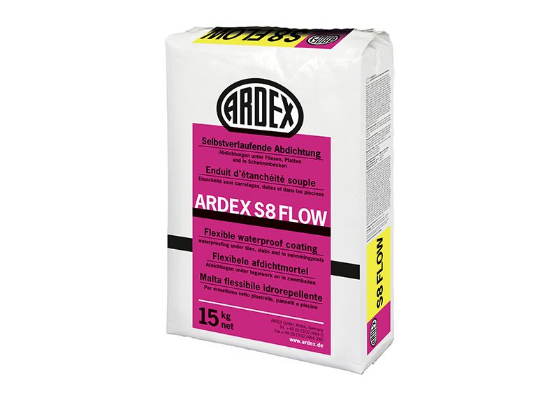 Foto: Mit der Ardex S8 Flow können im Vergleich zu herkömmlichen Abdichtungen bis zu 50 Prozent Verarbeitungszeit eingespart werden. 