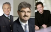 Josef Mayer, Geschäftsführer S. Spitz, Hermann Lindner, Geschäftsführer Lindner Traktoren und Josef Gasser, Geschäftsführer Lieb Bau Weiz beantworten Fragen zur Konjunkturflaute in Österreich.