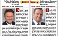 Wohnbaustadtrat Michael Ludwig und ÖVP-Landesparteiobmann Manfred Juraczka im verbalen Schlagabtausch.