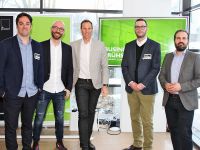 Boten Infos zu Marketingtrends: Michael Glas, Christian Ortner und Alex Walterskirchen, pixelart; Sebastian Stang, Magnolia; Jörg Nottebohm, Marketo.