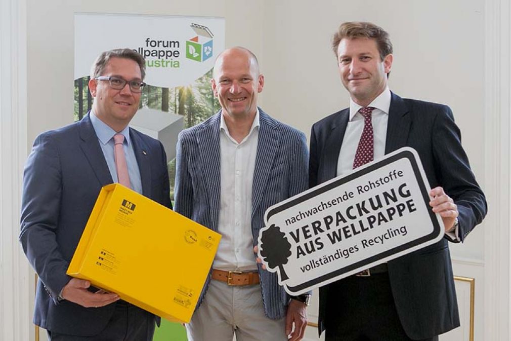 Foto: Stefan Nemeth, Post AG; Arno Wohlfahrter, Metro Cash &amp;Carry; Max Hölbl, Forum Wellpappe Austria