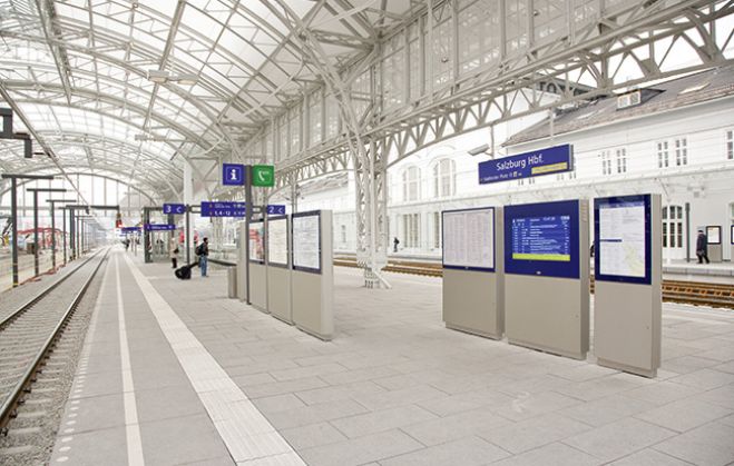 (Foto: Hochtief Construction) HOCHTIEF Construction Austria hat wesentlich zum neuen Erscheinungsbild des Salzburger Hauptbahnhofs beigetragen.