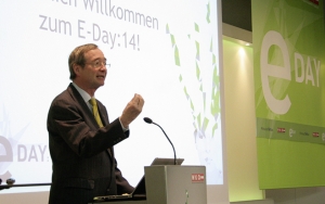 WKÖ-Präsident Christoph Leitl eröffnete den E-Day der Wirtschaftskammer vor zahlreichen Gästen.