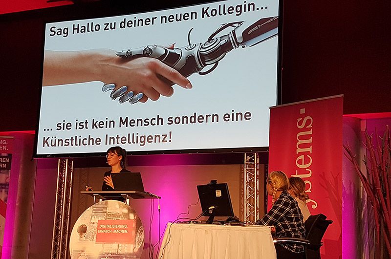 Marilena Abt, Innovationsberaterin bei Trendone, sprach in ihrer Keynote über technologischen Fortschritt und sozialdemografische Veränderungen. 