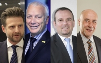 V.l.n.r.: Walter Tribert (Ringer), Christian Sorko (Peri), Walter Schneeweiss (Doka), Gerald Schönthaler (Hünnebeck), Gerhard Wagner (Meva).
