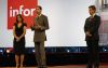 (Foto: Infor) Die Infor-Manager Pam Murphy, CEO Charles Phillips und Duncan Angove rühren die Werbetrommel für die neuen Releases des großen Business-Software-»Startups«.