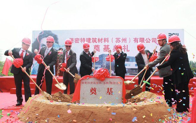 Grundsteinlegung für Baumit-Werk in Pingwang.