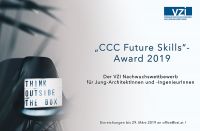 Aufbauend auf dem erfolgreichen Konzept des CCC-Awards aus dem Vorjahr, im Rahmen dessen Einzelpersonen für die Qualität der Zusammenarbeit bei Immobilien- und Infrastrukturprojekten ausgezeichnet wurden, legt der VZI heuer seinen Fokus auf Jung-ArchitektInnen und -IngenieurInnen.