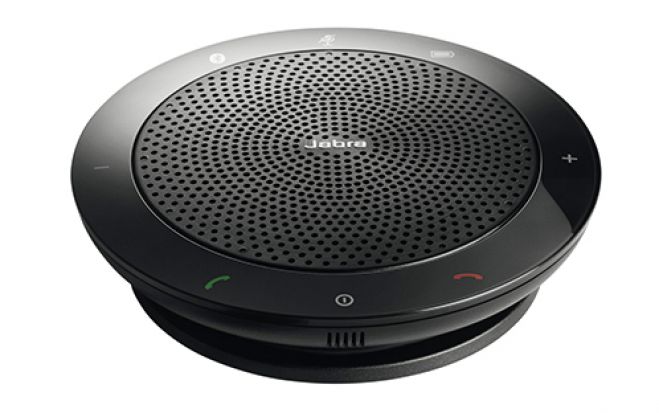 (Foto: Jabra) Der mobile Lautsprecher liefert einen kristallklaren Klang und ist HD-Voice fähig.