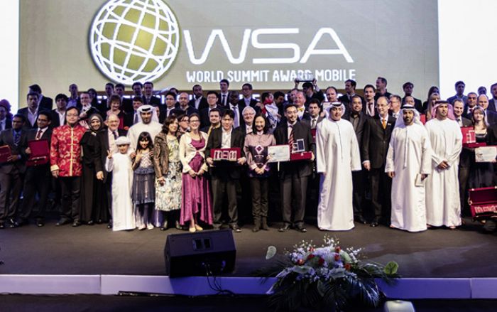 (Foto: WSA) Alle Gewinner des diesjährigen WSA-mobile, darunter auch zwei Apps aus Österreich.