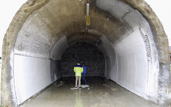 Ein Testtunnel bietet stets dieselbe Geometrie und damit beste Konditionen als Versuchsanlage.