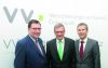 VVO-Generalsekretär Norman-Audenhove, Wiener Städtische-Chef Lasshofer und Uniqa-Chef Löger (v.li.): »Berufsbild völlig gewandelt.«