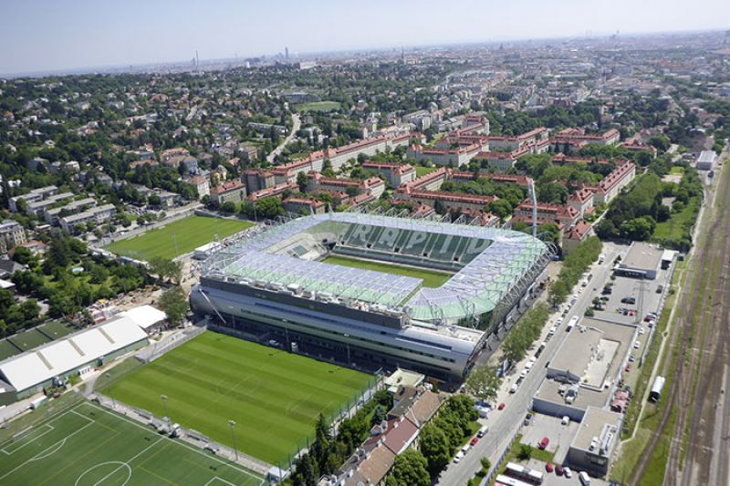 Neues sportliches Schmuckstück im Westen Wiens: das Allianz Stadion des SK Rapid Wien.